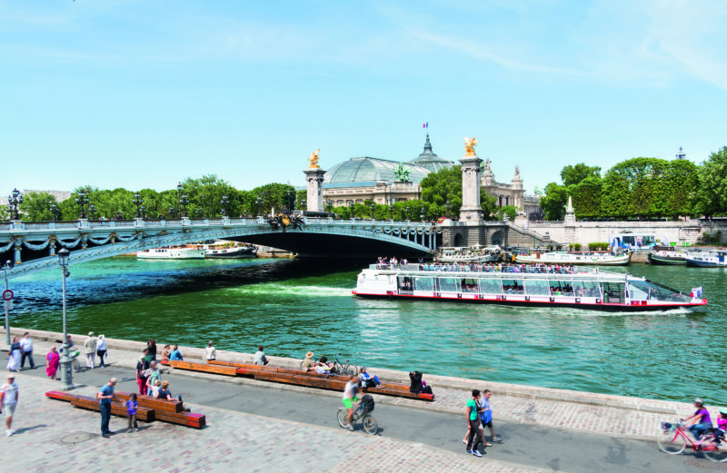 The banks of the Seine.