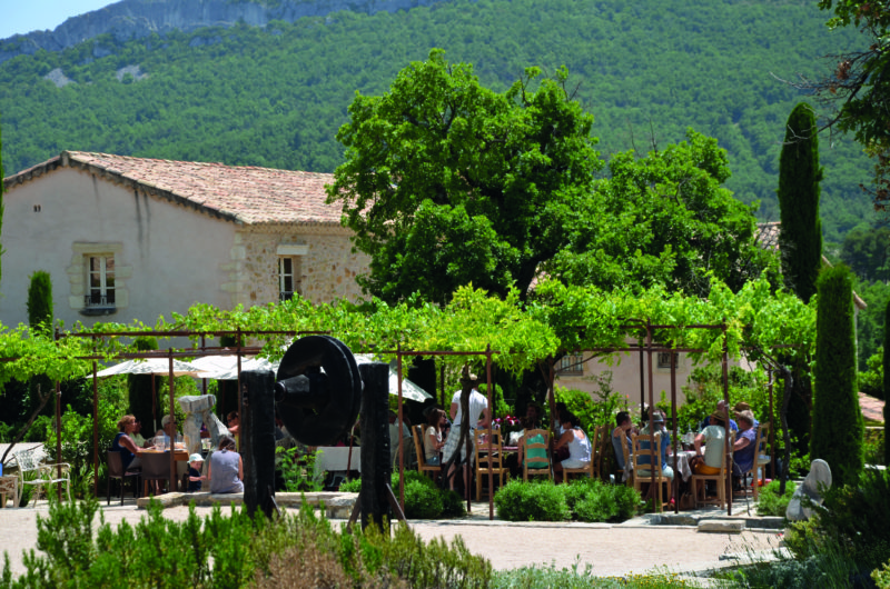 The perched village of Crestet in Vaucluse.