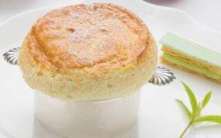 Apple and lime light soufflé