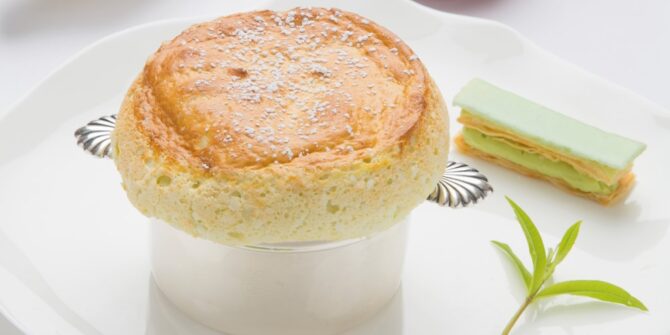 Apple and lime light soufflé