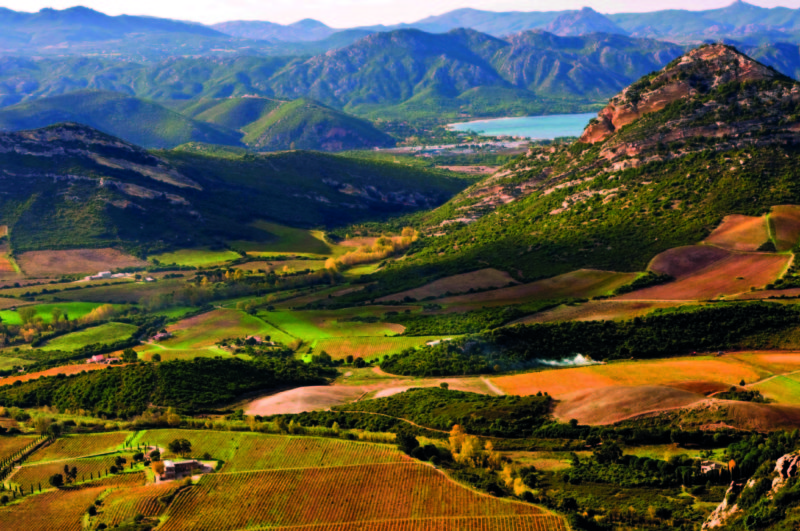 Corsica's undulating landscape is covered in maquis shrubland, forests and vineyards.