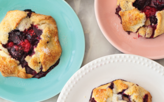 Mixed berry galettes