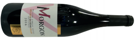 A bottle of morgon 2016  from Beaujolais