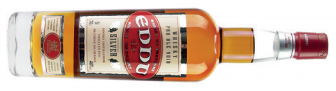 a bottle of eddu silver distillerie des menhirs whisky from brittany