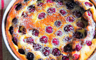 Crumble clafoutis