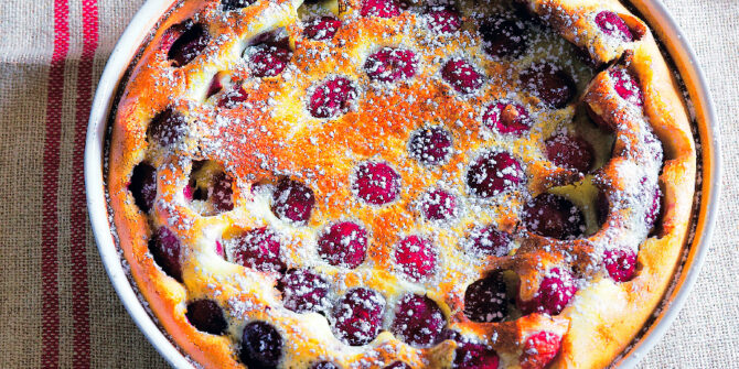 Crumble clafoutis