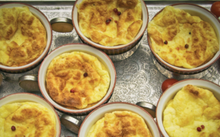 Soufflé of goat’s cheese