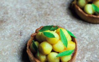 Tartelette pomme rhubarbe
