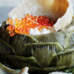 Michel roux Artichokes with fromage blanc and salmon roe