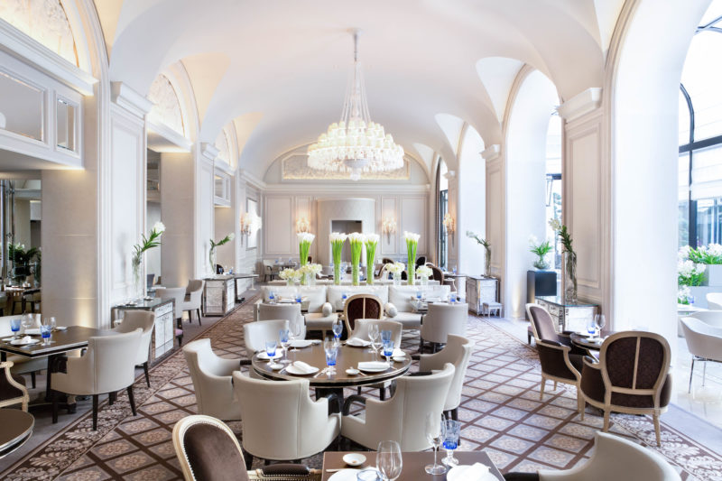 Michelin-starred Le George at the Four Seasons Hotel George V, Paris