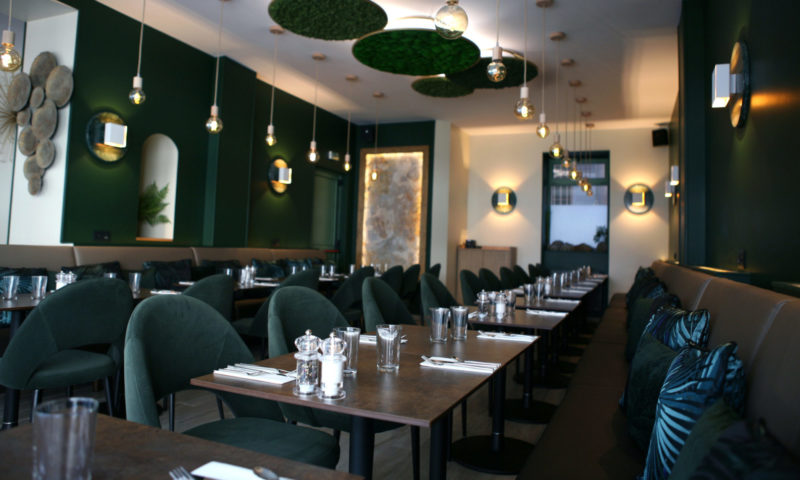 Interior shot of le potager de charlotte in paris