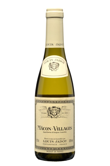 A bottle of Louis Jadot Mâcon Villages a chardonnay from France