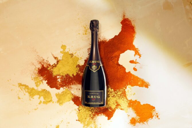 Sip Krug Champagne, perfectly paired with Michelin-starred menu