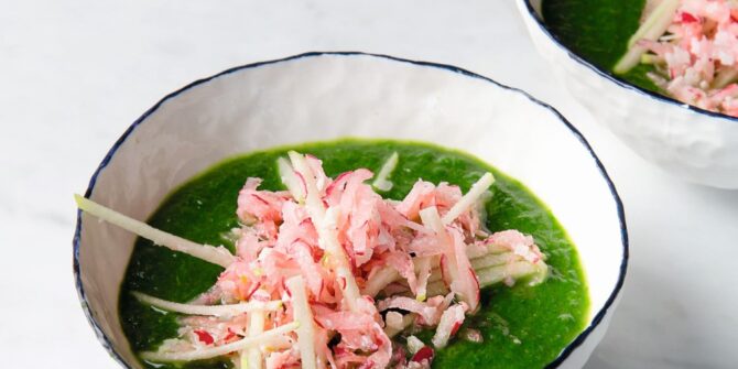 Velouté  d’épinards with miso
