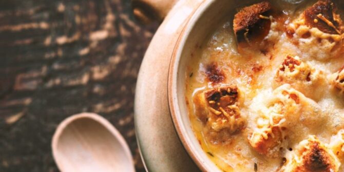 Gluten-free French onion soup