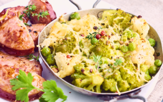 Gratin de choux et Saucisse de Morteau