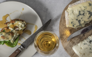 Tart of fruits and Fourme d’Ambert