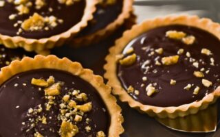 Le Cordon Bleu’s chocolate nougatine tartlets