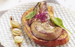 Brioche perdue with foie gras