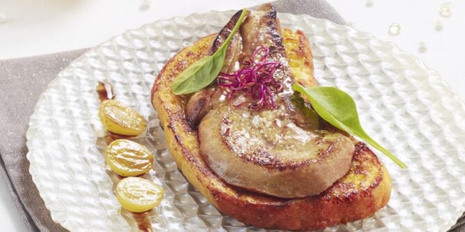 Brioche perdue with foie gras