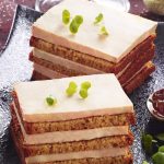 Foie gras and gingerbread ‘opera cake’