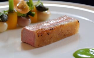Saddle of Pauillac suckling lamb with seasonal vegetables