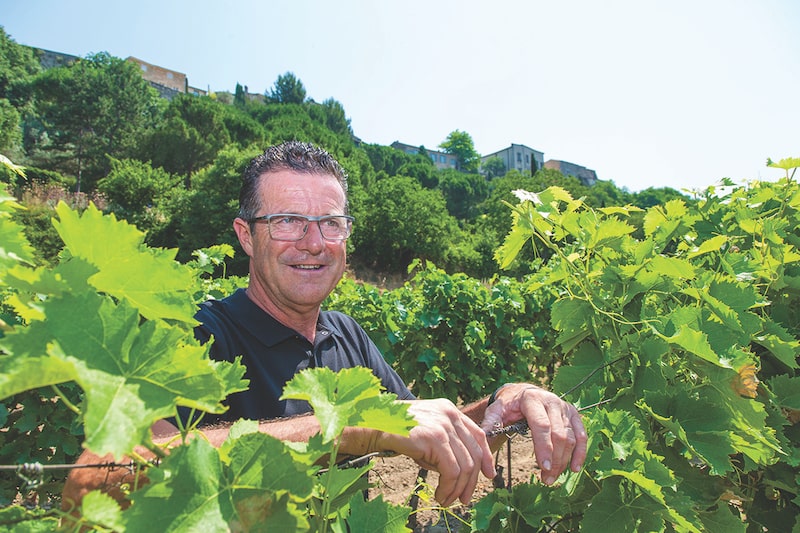 Domaine Ruffinato in his vineyard