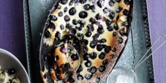 Blueberry clafoutis