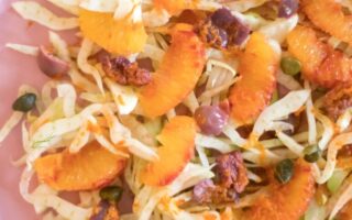 Orange, fennel, olive and caper salad
