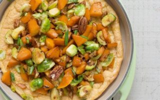 Nut and vegetable millet torte