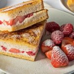 Strawberry and raspberry cream cheese French toast