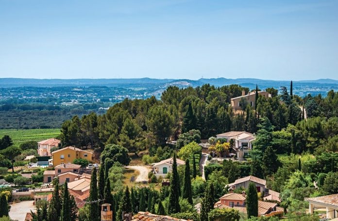 The hills of Provence as seen from the village of Châteauneuf du Pape
