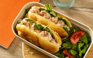 Posh prawn salad sandwich
