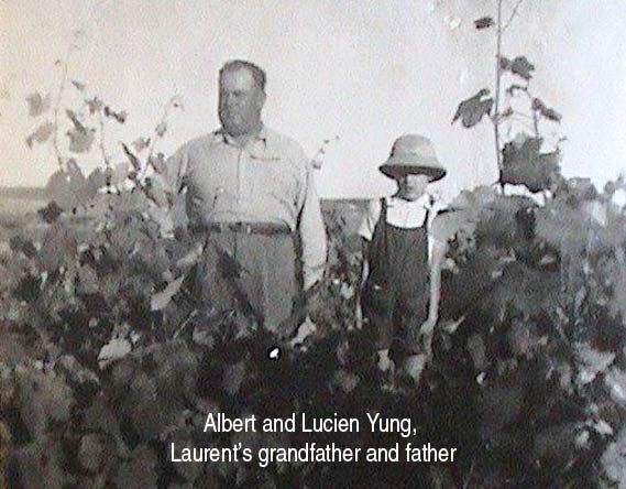 Laurent Yung with his grandfather