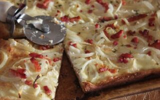 Tarte flambée (or Flammekueche)