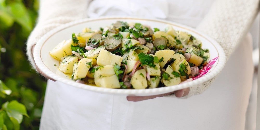 Herby potato salad
