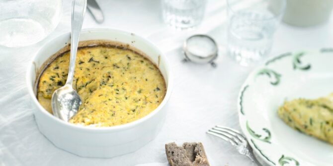 Zucchini clafoutis