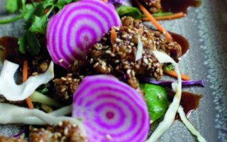 Crispy beef with soy & citrus glaze