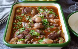 Pheasant coq au vin