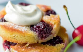 Cinnamon and cherry clafoutis