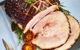 Rum spiced roast ham