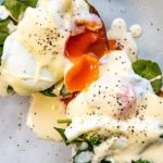 Eggs Florentine with watercress