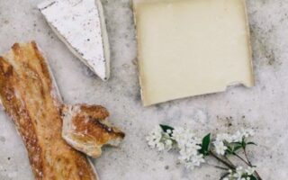 French toast with watercress and goat’s cheese