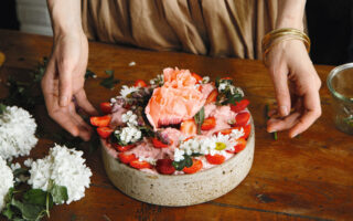 Strawberry and elderflower bavarois