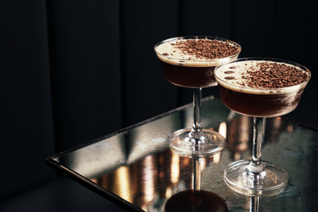 an image of 2 Chocolate Espresso Martinis