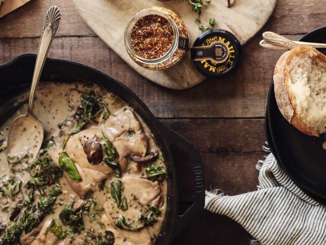 Maille Creamy Skillet Chicken