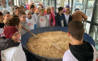 French set new world record for the largest vegan tartiflette