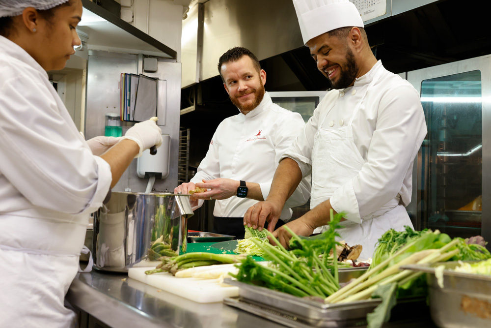 The kitchen at Mouline rouge