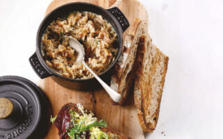Delicious French rabbit rillettes