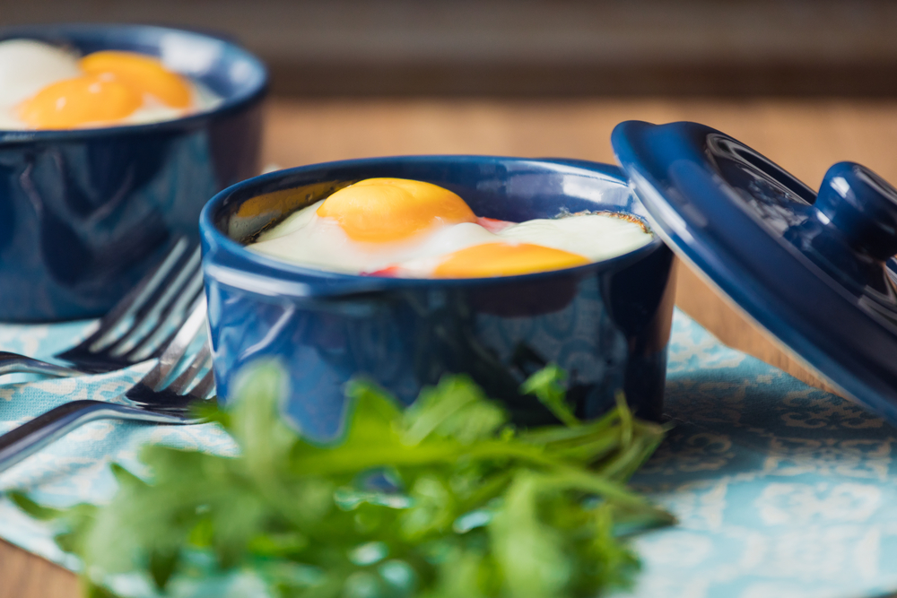 Oeufs Cocotte, baked egg